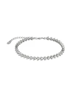 Spero London Round Prong Sterling Silver Tennis Bracelet