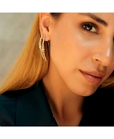 Spero London Beaded Pull Through Sterling Silver Earrings