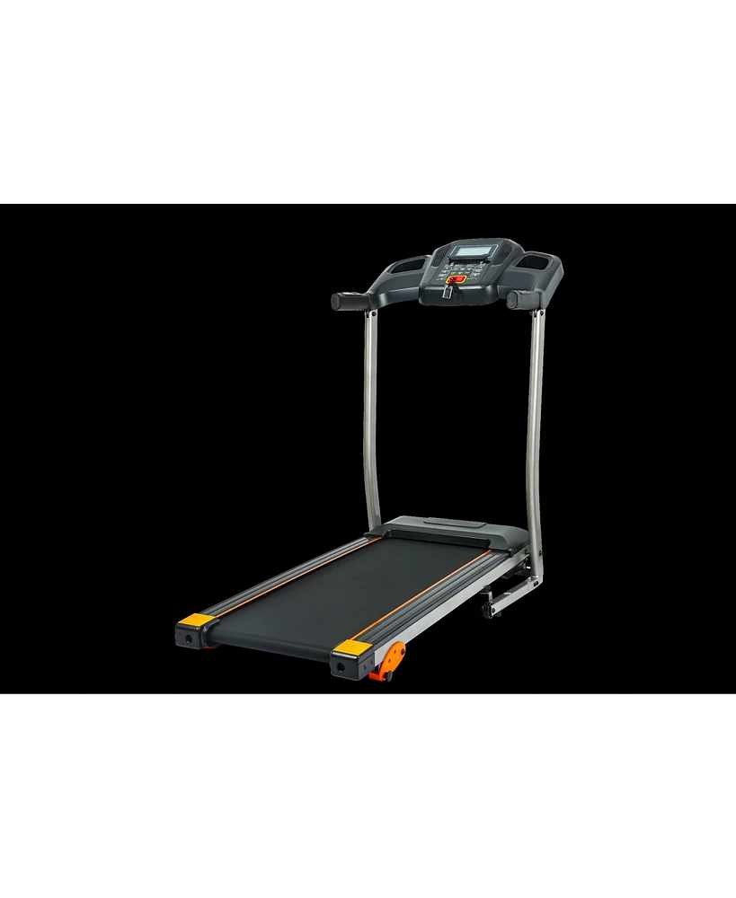 Folding Treadmill 2.5HP 12Km/H, Foldable Home Fitness Equipment With Lcd For Walking