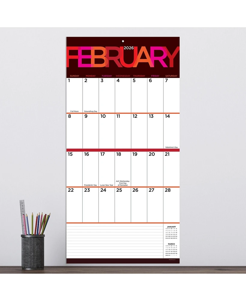 2026 Big Print Wall Calendar