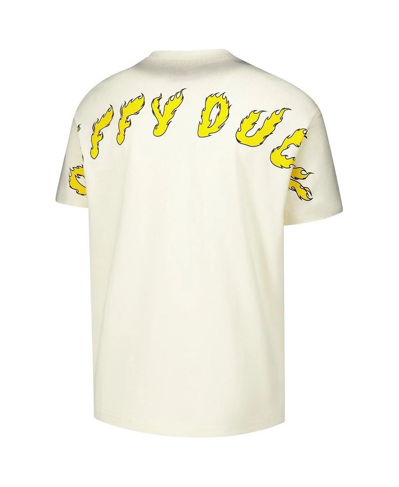 Freeze Max Big Boys and Girls Cream Looney Tunes Hot Rod Daffy T-Shirt