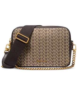 Michael Kors Bryant Medium Double-Zip Chain Camera Crossbody