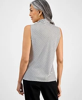 Kasper Women's Tie-Neck Sleeveless Top, Regular & Petite