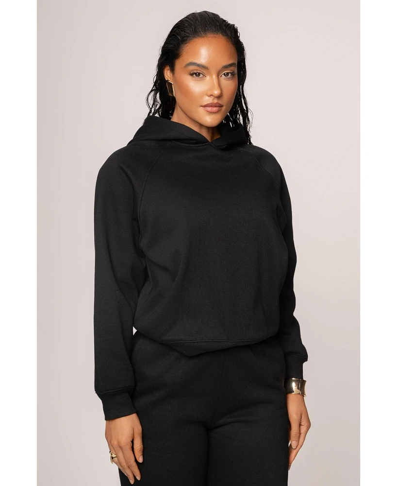 Jluxlabel Women's Grey Logo Pullover Hoodie