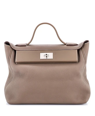 Pre-Owned Hermes 35 24/24 Bag Togo with Swift