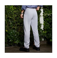 Campus Sutra Men's Cloud Grey Pleated Tailored Trousers