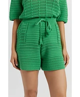 Chinti & Parker Women's Cotton Crochet Short