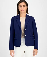 Kasper Two-Button Blazer, Regular and Petite