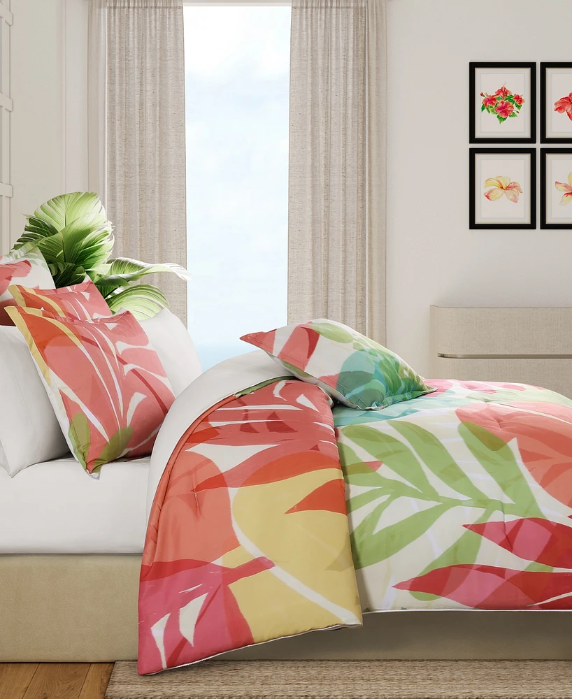 J by Queen Bold Tiki 3-Pc. Comforter Set, Full/Queen