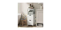 Bathroom Wooden Floor Cabinet Multifunction Storage Rack Stand Organizer