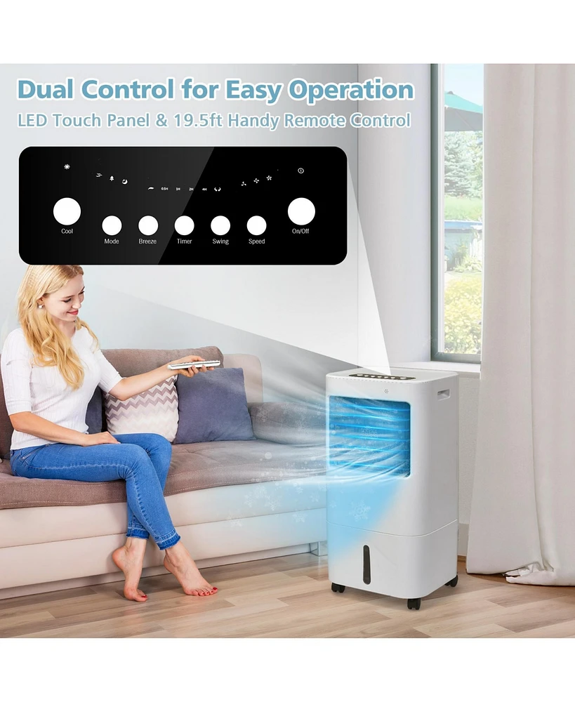 3-in-1 Evaporative Portable Air Cooler Fan with Remote Control