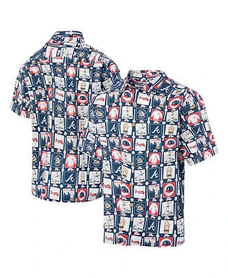 Reyn Spooner Men's Navy Atlanta Braves Champions Scenic Button-Up Shirt