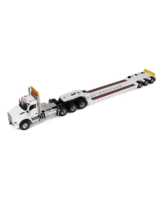 1/50 White Kenworth T880 Sbfa w/ White Trail King TK120 Hdg Lowboy Trailer 71139
