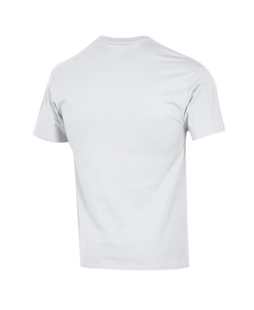 Champion Men's White Iowa Hawkeyes Arched Logo T-Shirt