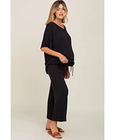 Pinkblush Maternity Black Cropped Pant Set