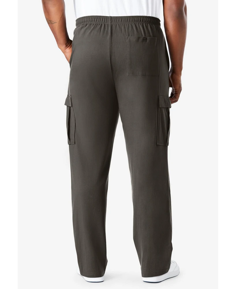 KingSize Men's Lightweight Jersey Cargo Sweatpants