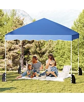 Foldable Pop-up Canopy Tent with Wheeled Carry Bag for Easy Outdoor Setup