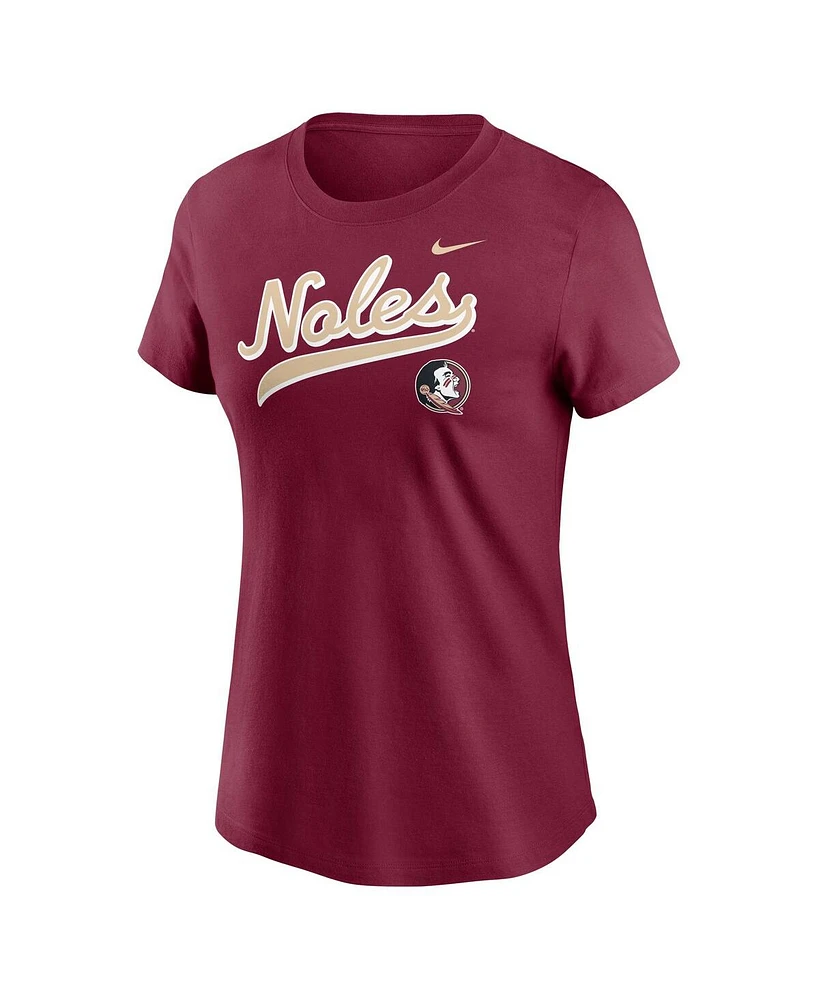 Nike Women's Garnet Florida State Seminoles Local Script T-Shirt
