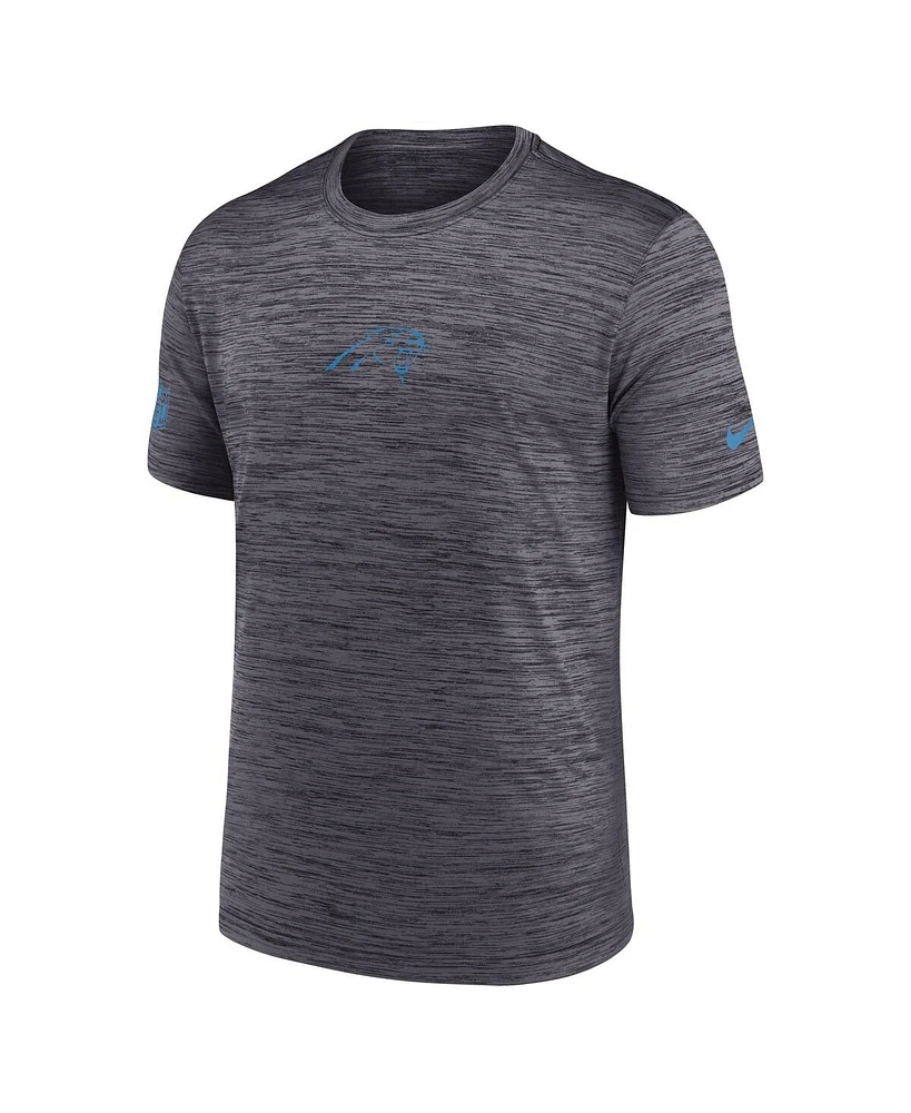 Nike Men's Black Carolina Panthers Sideline Velocity Performance T-Shirt
