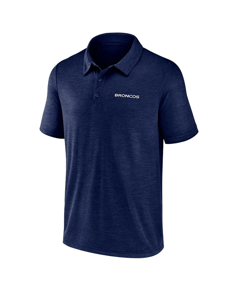 Logo Athletic Men's Navy Denver Broncos Unstoppable Polo Shirt