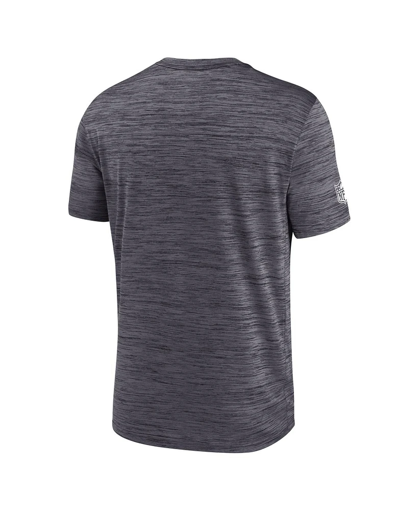 Nike Men's Black Las Vegas Raiders Big Tall Sideline Velocity Performance T-Shirt