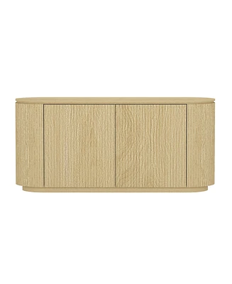 Manhattan Comfort 60" Medium Density Fiberboard Olivia Modern 4 Shelf Sideboard