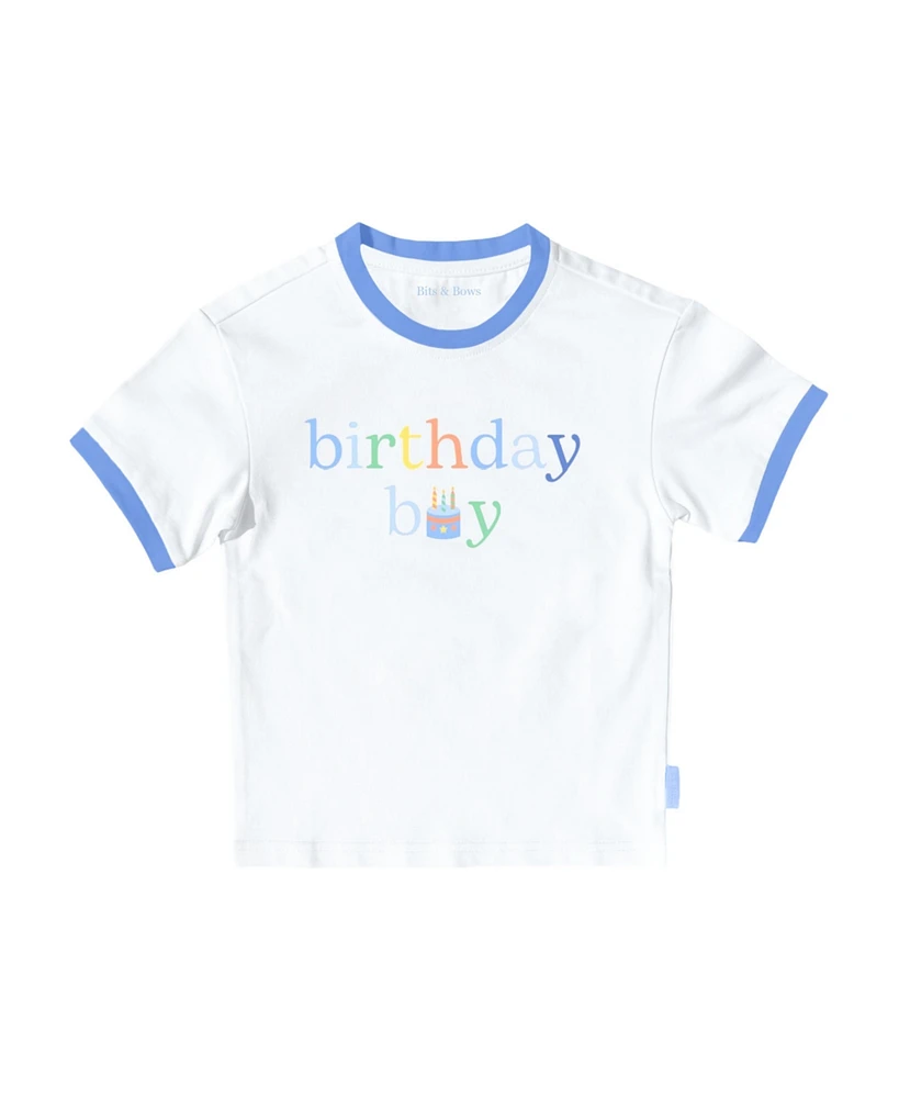 Bits & Bows Boys Birthday Boy Crewneck T-Shirt