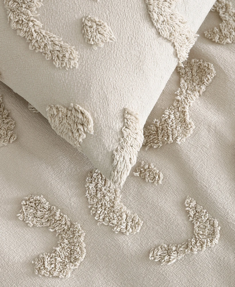 Peri Home Chenille Leopard 3-Pc. Duvet Cover Set, Full/Queen