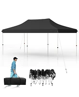 10 X 20 Ft Pop up Canopy Tent Foldable Portable Outdoor Gazebo with Carry Bag