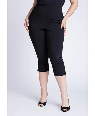 Eloquii Women's Slim Stretch Capri