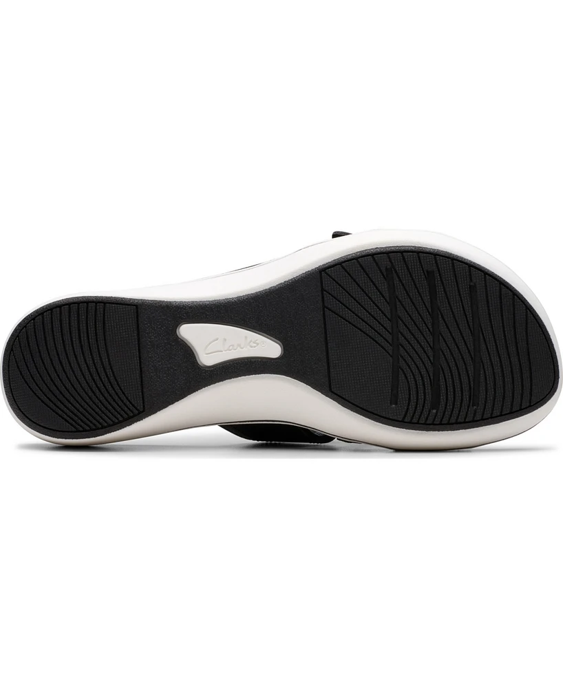 Clarks Cloudsteppers Women's Breeze Rae Mia Slip-On Flat Sandals