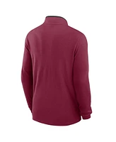 Nike Men's Garnet Florida State Seminoles Lightweight Victory Performance Half-Zip Pullover Sweatshirt