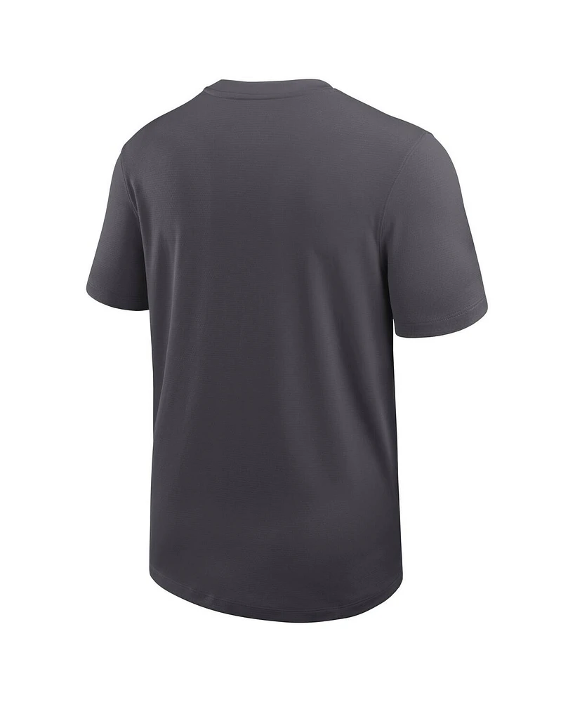 Nike Men's Anthracite Usc Trojans 2025 Sideline Uv Performance Coach T-Shirt