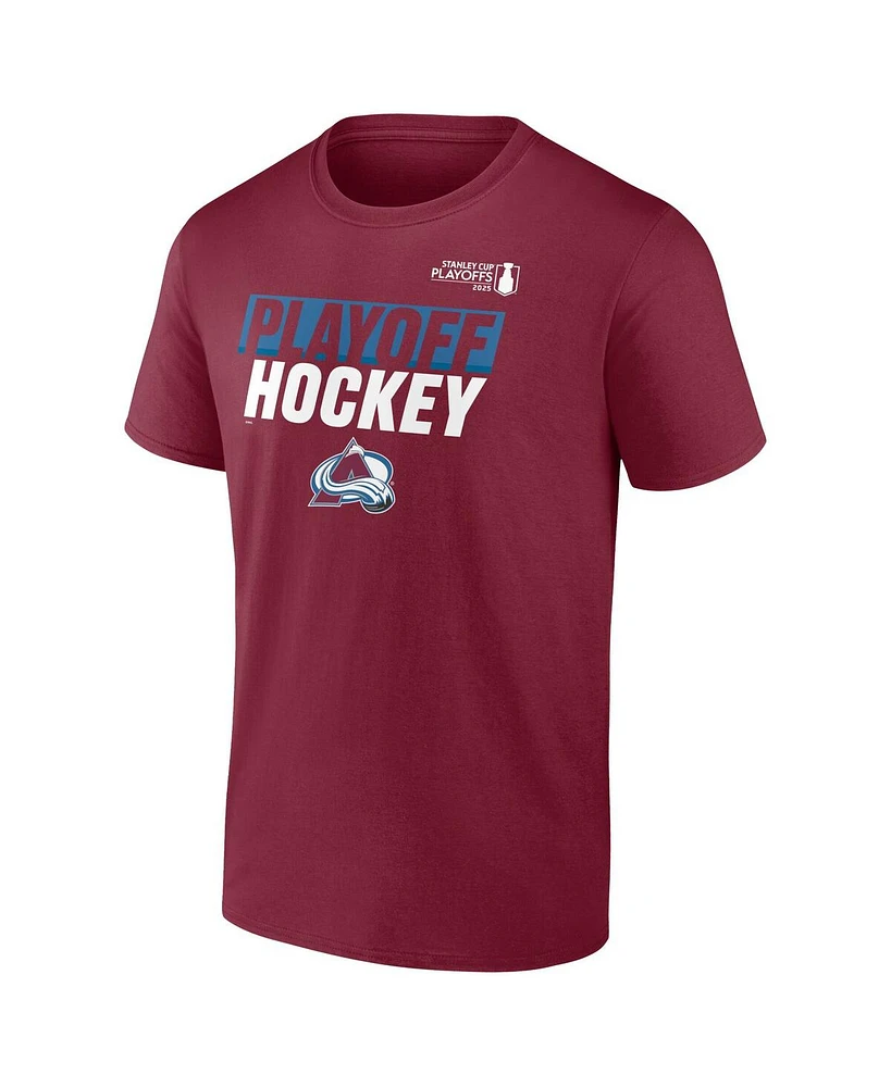 Fanatics Men's Burgundy Colorado Avalanche 2025 Stanley Cup Playoffs Breakout T-Shirt