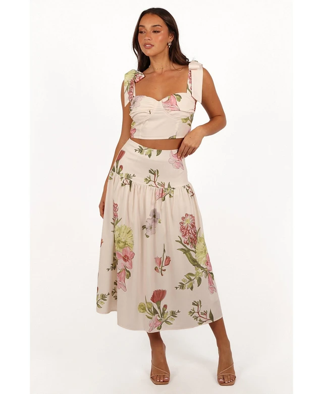 Petal Pup Women's Chrissy Two Piece Set In Yellow Chrissy Two