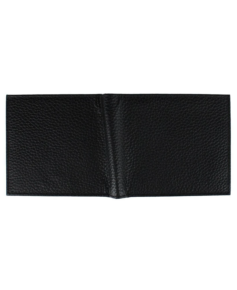 Trafalgar Men's Pierce Pebble Grain Classic Leather Bi-Fold Wallet