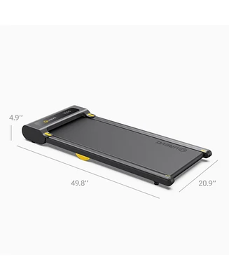 Urevo Smart Walking Pad, Under Desk Treadmill for Home/Office, Portable Walking Treadmill 2.25HP, Walking Jogging Machine with App 265 lbs Weight Capa