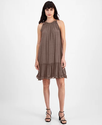 Robbie Bee Women's Ruffled A-Line Dress