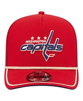 New Era Men's Red Washington Capitals Vintage Team Rope A-Frame 9FIFTY Snapback Hat