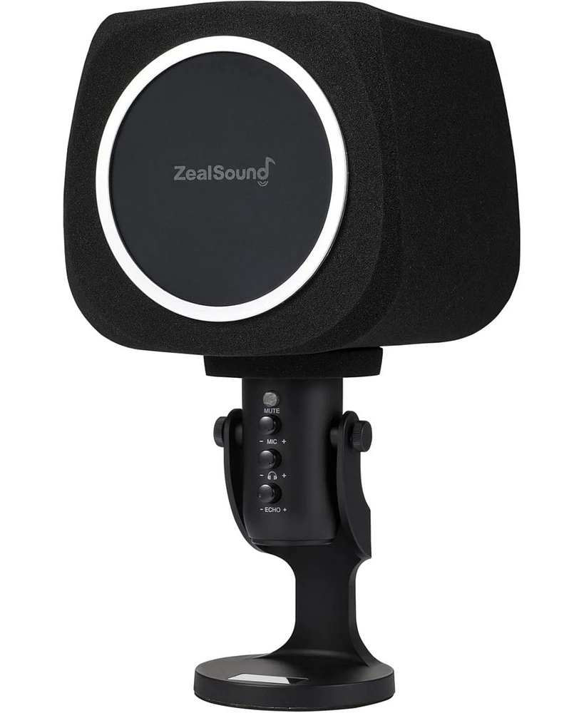 ZealSound Usb Condenser Microphone k66 and ws18 Pop Filter Bundle