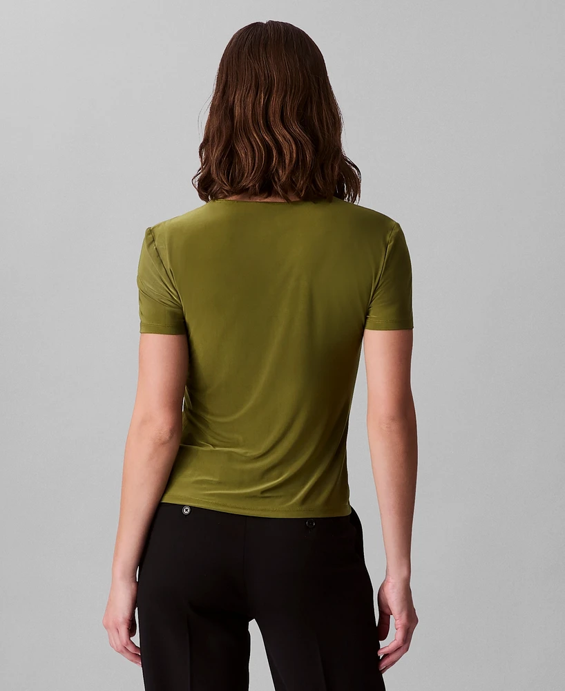 Calvin Klein Women's Short Sleeve V-Neck T-Shirt