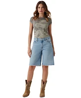 Guess Women's Summer Vibes Short-Sleeve Burnout T-Shirt