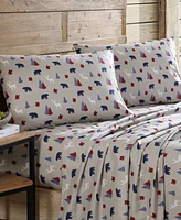 Beatrice Home Fashions Lodge 100-Thread Count Microfiber -Pc. Sheet Set