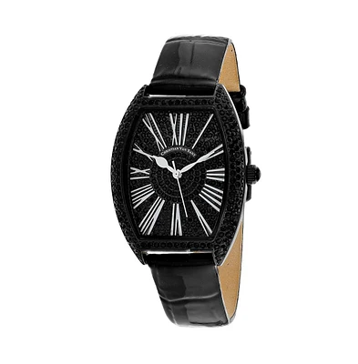 Christian Van Sant Women's Chic Black Dial Watch