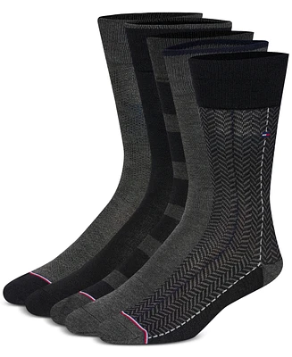 Tommy Hilfiger Men's 5-Pk. Rugby Crew Socks