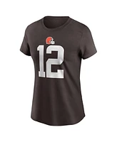 Nike Women's Shedeur Sanders Cleveland Browns 2025 Nfl Draft Name Number T-Shirt