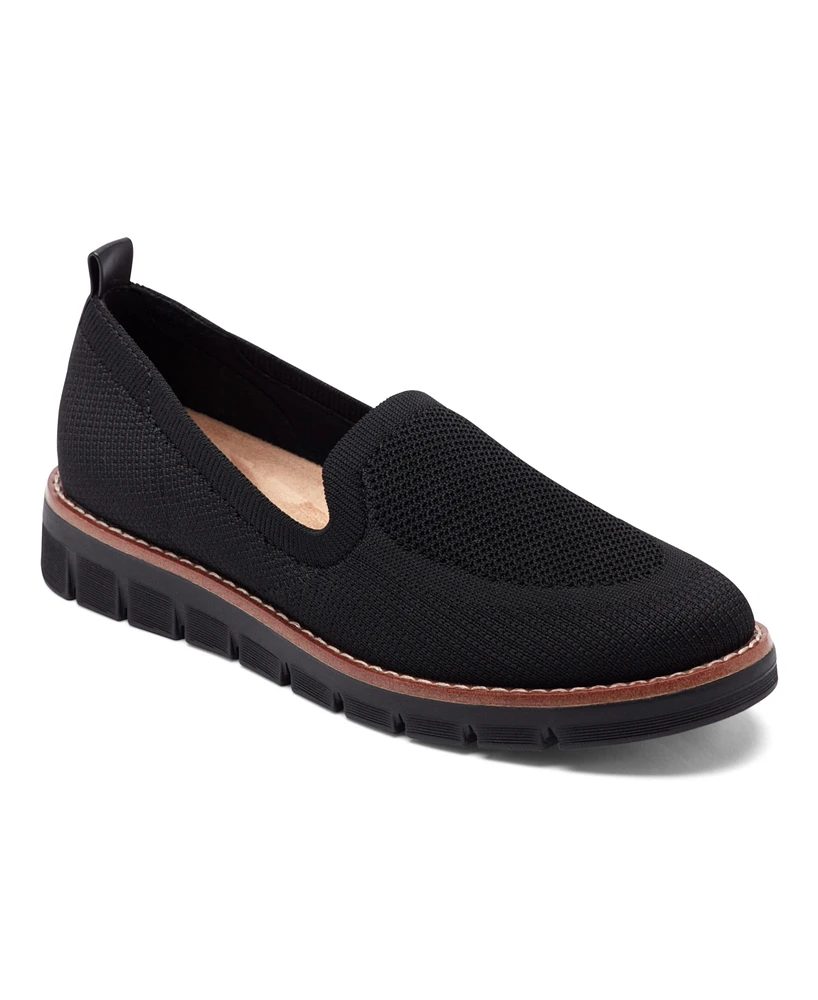 Easy Spirit Women's Valina Knit Easy-On Flat Loafers