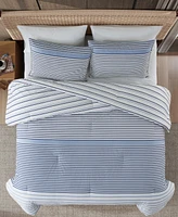 Eddie Bauer Cooper Stripe Cotton Reversible 2-Pc. Comforter Set, Twin