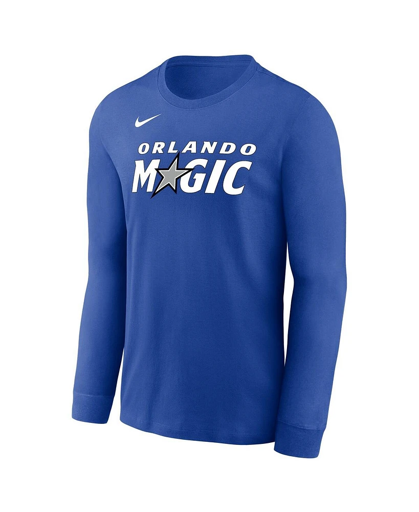 Nike Men's and Women's Royal Orlando Magic Legend Performance Long Sleeve T-Shirt