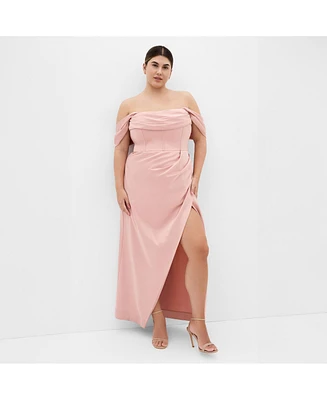 City Chic Women's Forbidden Love Maxi Dress